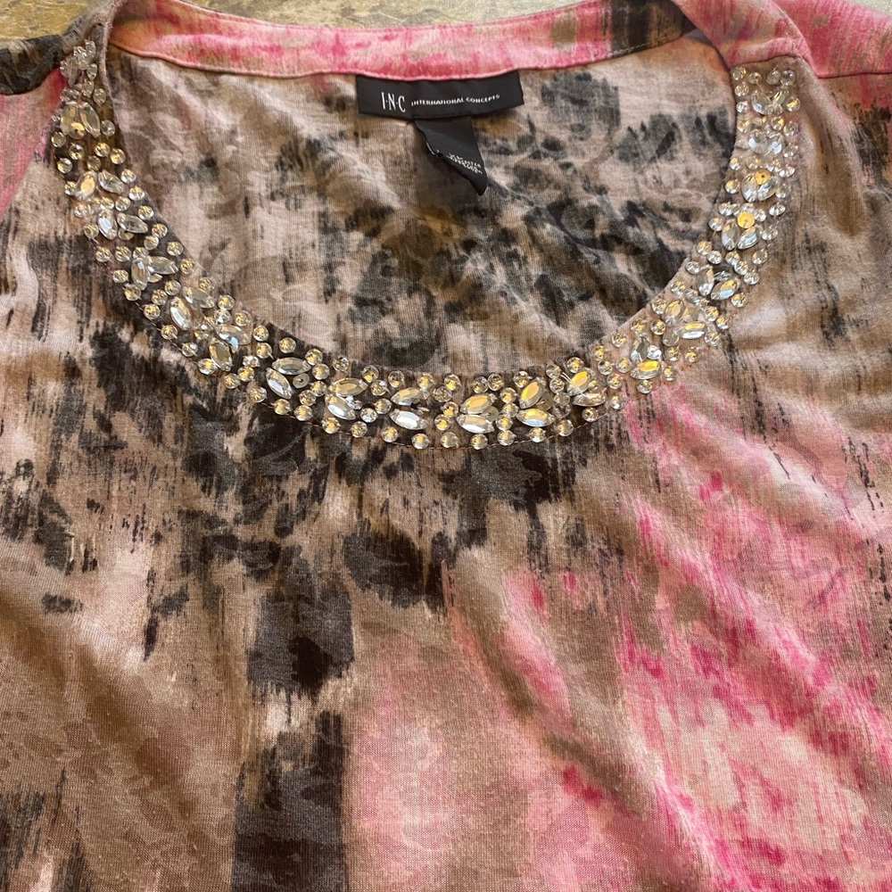 INC xl embellished top